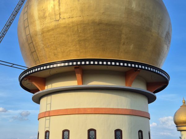 kubah masjid sebelum di bongkar