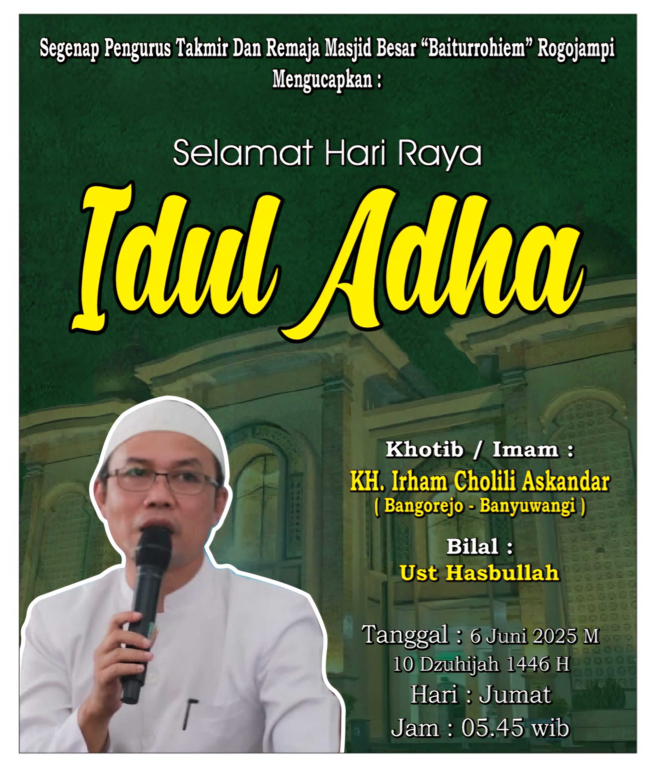 idul adha 10 Dzulhijah 1446 H